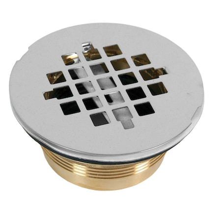 Bk Resources Heavy Duty Drain, 3-1/2" NPS Opening, Ideal For Mop Sink, Brass BKDR-HD4